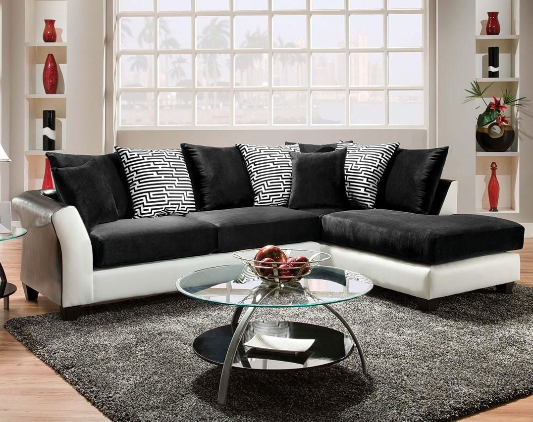 Sofas Center : Black And White Sofa Set Loveseatblack Pillowsblack Throughout Black And White Sofas And Loveseats (View 4 of 20)