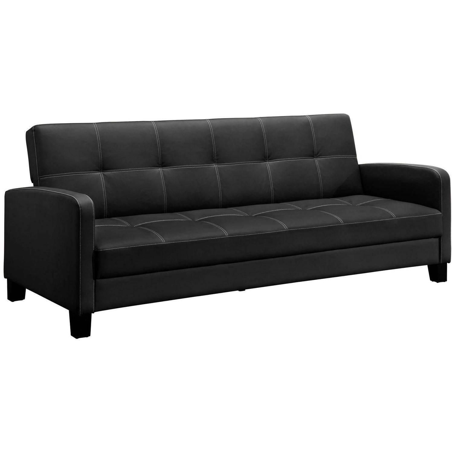 Sofas Center : Black Leather Sleeper Sofas Sofa Sale Queen Trend In Black Leather Convertible Sofas (View 11 of 20)