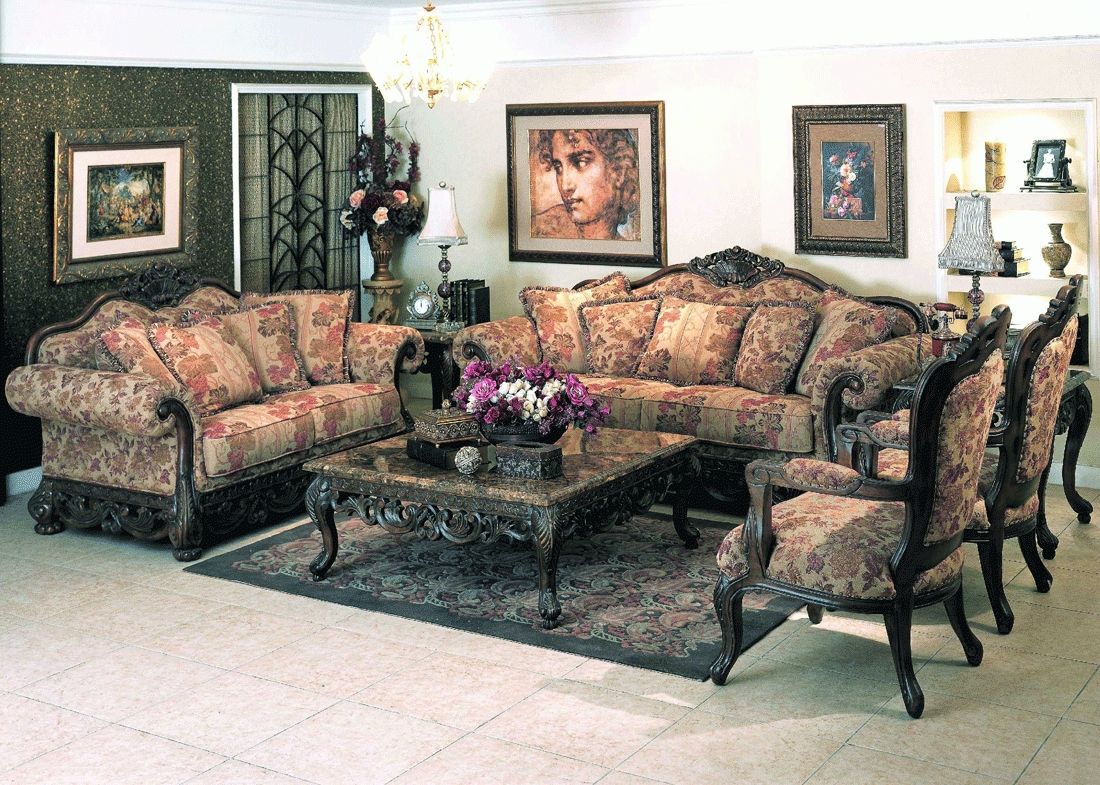 Sofas Center : Traditional Farbic Sofa Set Sofas Loveseats Chairs Intended For Traditional Sofas And Chairs (View 4 of 20)