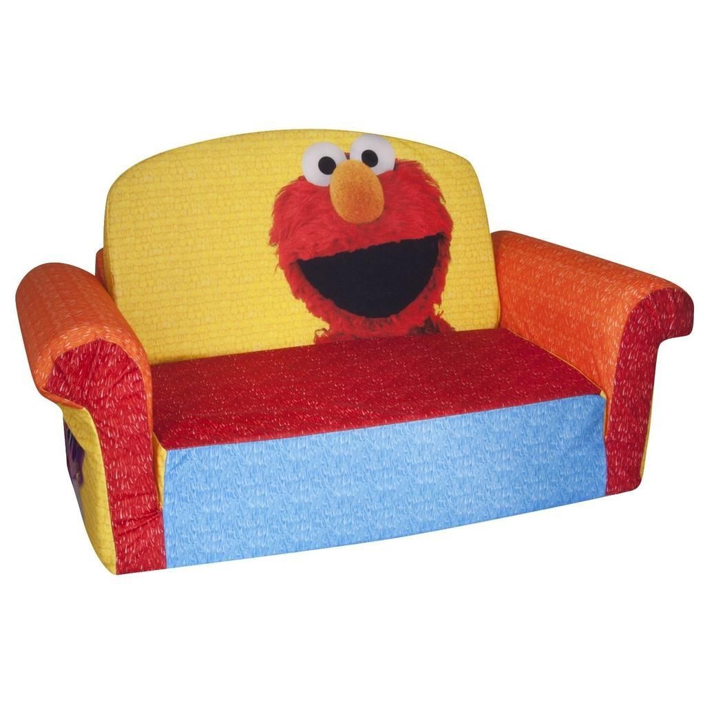 Spin Master – Marshmallow Furniture Flip Open Sofa Elmo/sesame Street Throughout Elmo Flip Open Sofas (View 1 of 20)