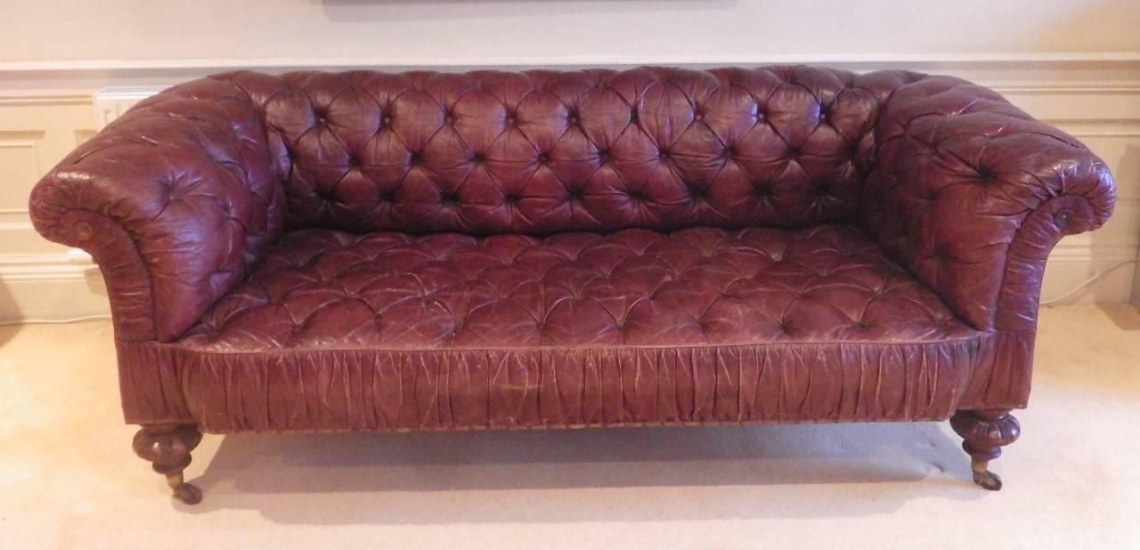 Superb Victorian Leather Sofa, Circa 1870 For Sale At 1Stdibs Regarding Victorian Leather Sofas (View 1 of 20)
