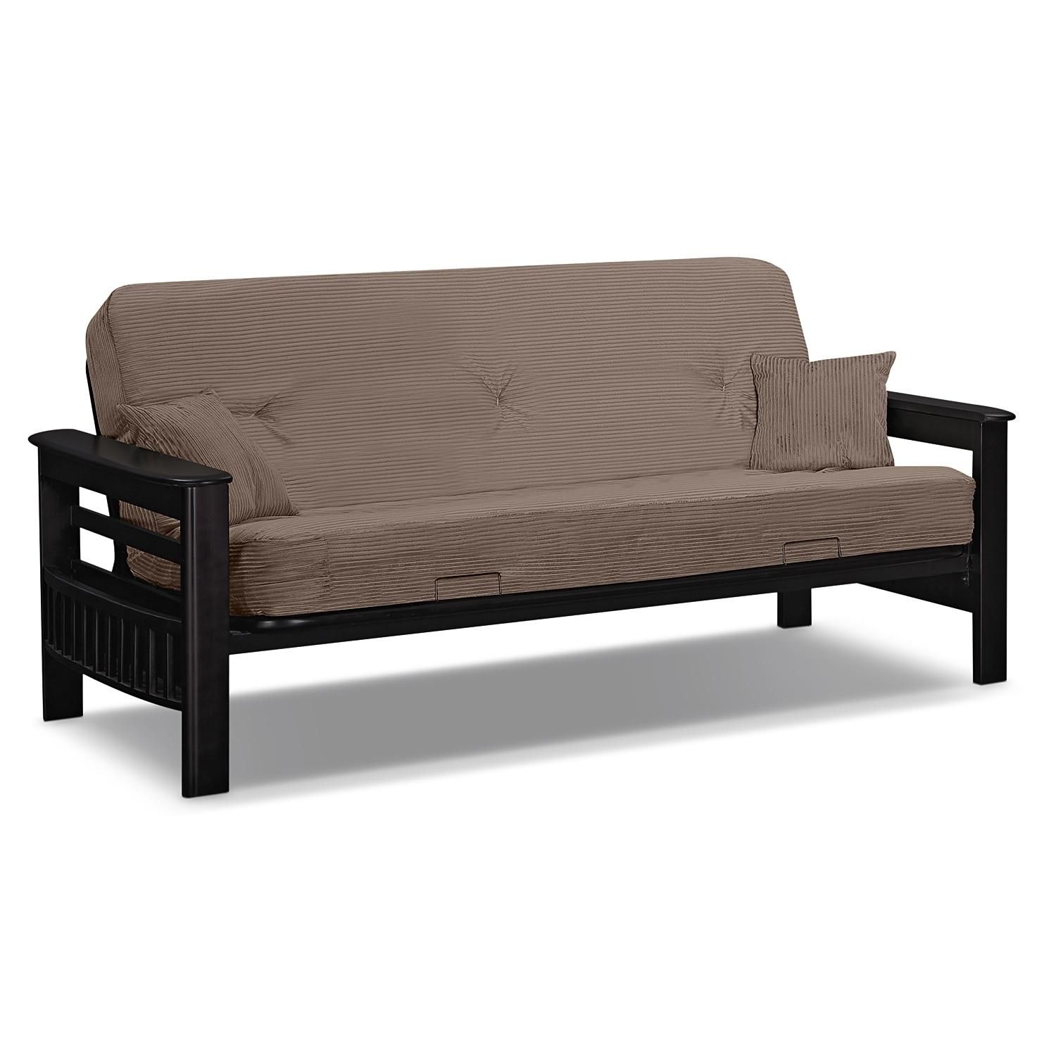 Tampa Futon Sofa Bed – Beige | Value City Furniture With Sofas Tampa (View 5 of 20)