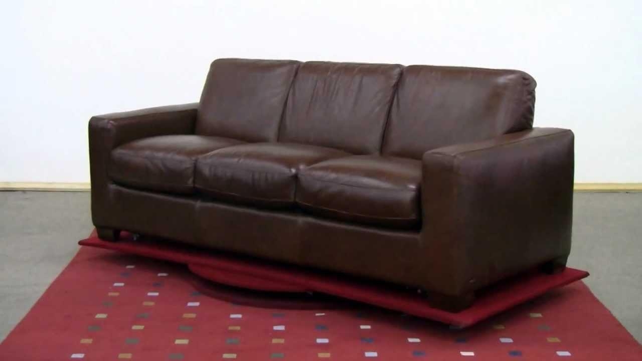 The Rubicon (b534) Queen Leather Sleeper Sofanatuzzi Editions Throughout Natuzzi Sleeper Sofas (Photo 1 of 20)