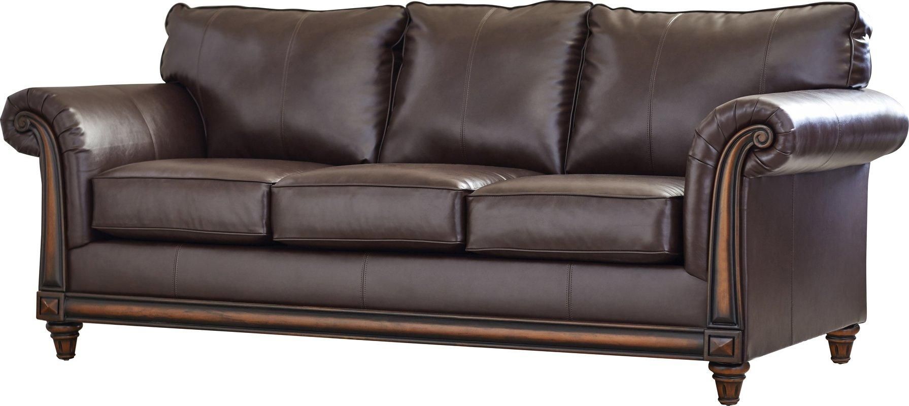 Three Posts Simmons Upholstery Duwayne Sofa & Reviews | Wayfair For Simmons Leather Sofas (View 17 of 20)