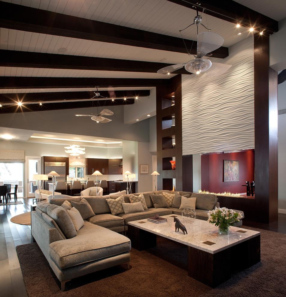 U Shaped Sectional Sofa Home Theater Modern With Media Room Throughout Media Room Sectional Sofas (Photo 1 of 20)