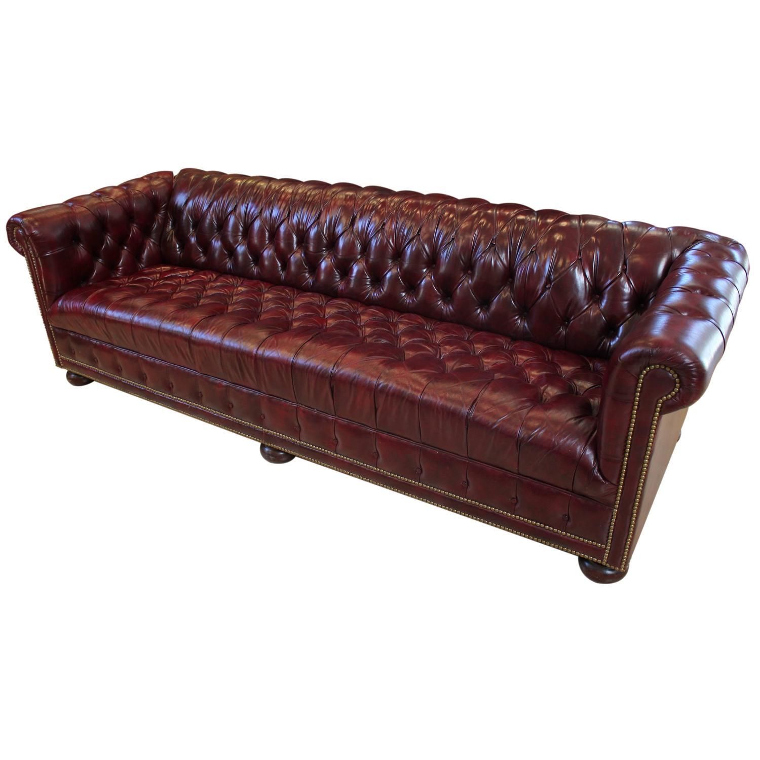Vintage Tufted Leather 8' Chesterfield Sofa At 1stdibs With Regard To Vintage Chesterfield Sofas (View 13 of 20)