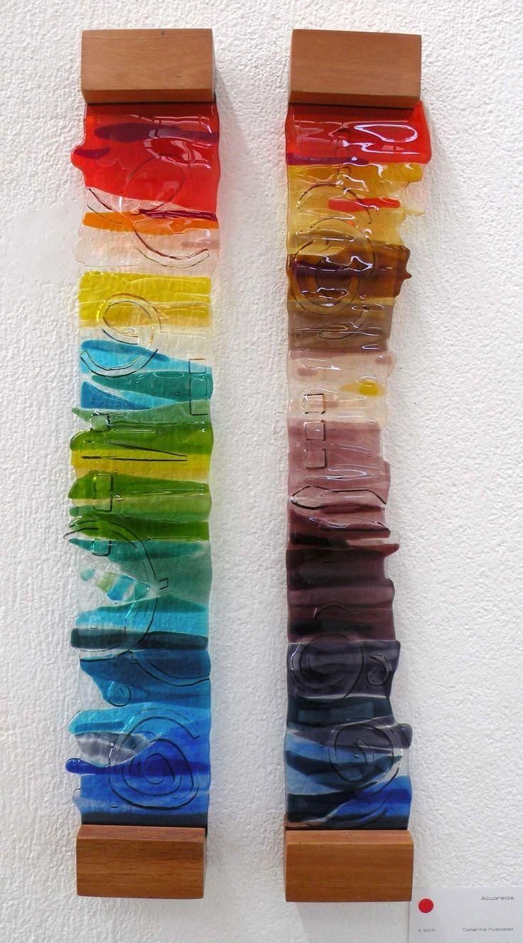 198 Best Color Blocks Of Glass Images On Pinterest | Fused Glass Within Fused Glass Wall Art Hanging (View 20 of 20)