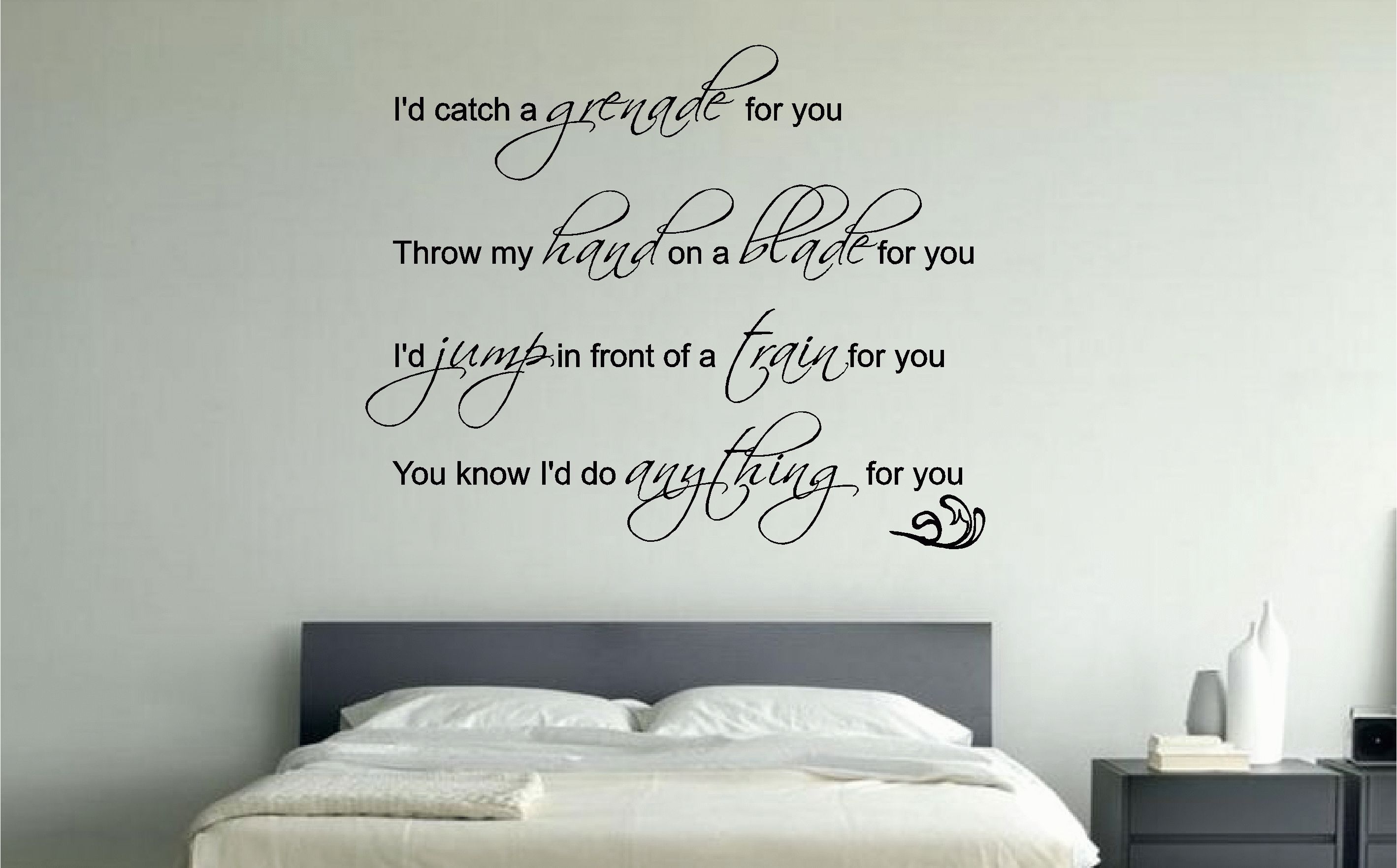 20 Wall Art Decals For Bedroom, Wallets – Artequals Pertaining To Music Lyrics Wall Art (View 1 of 20)
