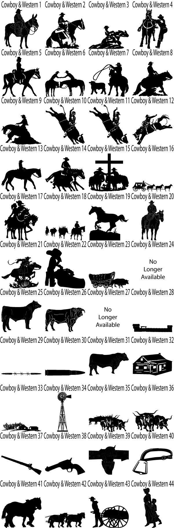 49 Best Silhouette – Cowboy Images On Pinterest | Silhouette With Western Metal Art Silhouettes (View 15 of 20)