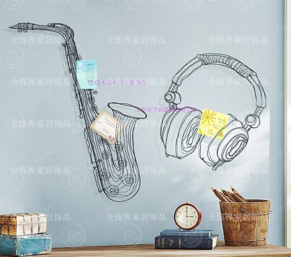 Aliexpress : Buy Metal Wire Guitar Wall Decor Art Music Wall Within Wire Wall Art Decors (View 15 of 20)