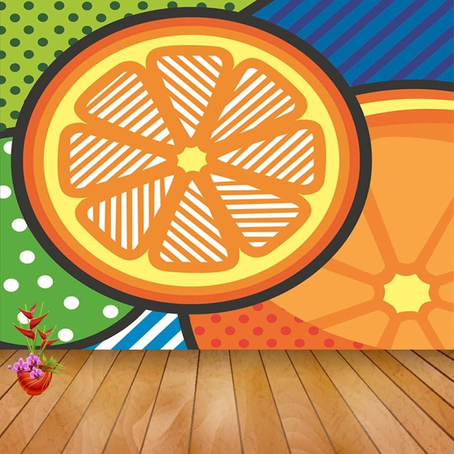 Aliexpress : Buy Shinehome Modern Pop Art Orange Abstract Throughout Pop Art Wallpaper For Walls (Photo 13 of 20)