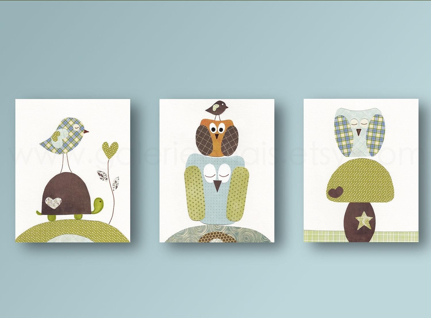 Baby Nursery. Wall Art Decorations For Baby Nursery: Kids Room And Pertaining To Canvas Prints For Baby Nursery (Photo 10 of 20)