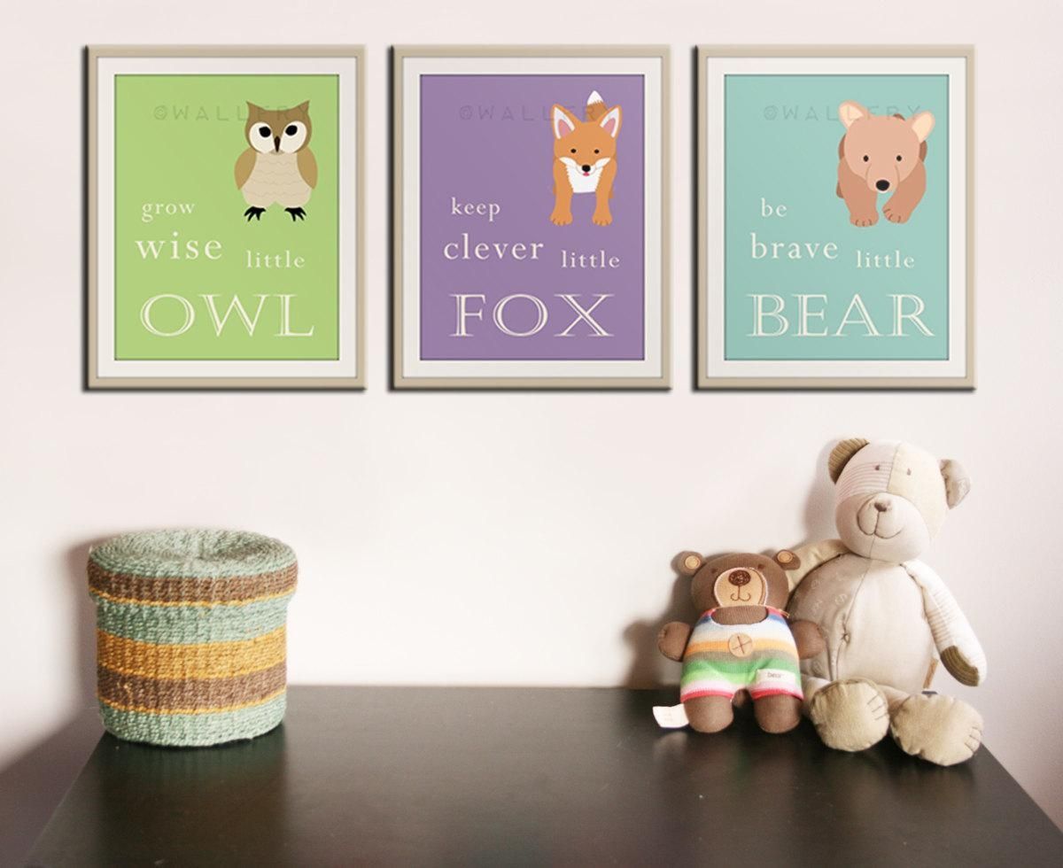Baby Nursery. Wall Art Decorations For Baby Nursery: Kids Room And With Regard To Nursery Framed Wall Art (Photo 12 of 20)