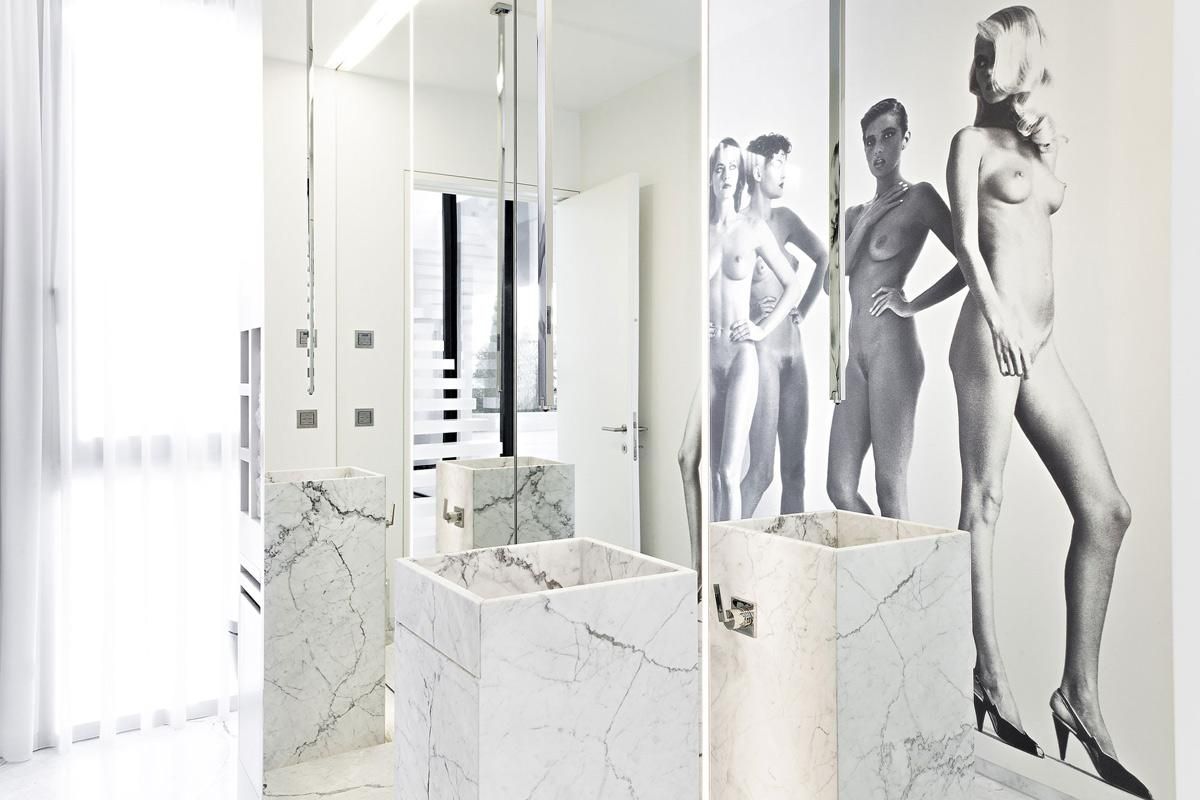 Bathroom Wall Art, House M In Meran, Italymonovolume Inside Contemporary Bathroom Wall Art (View 11 of 20)