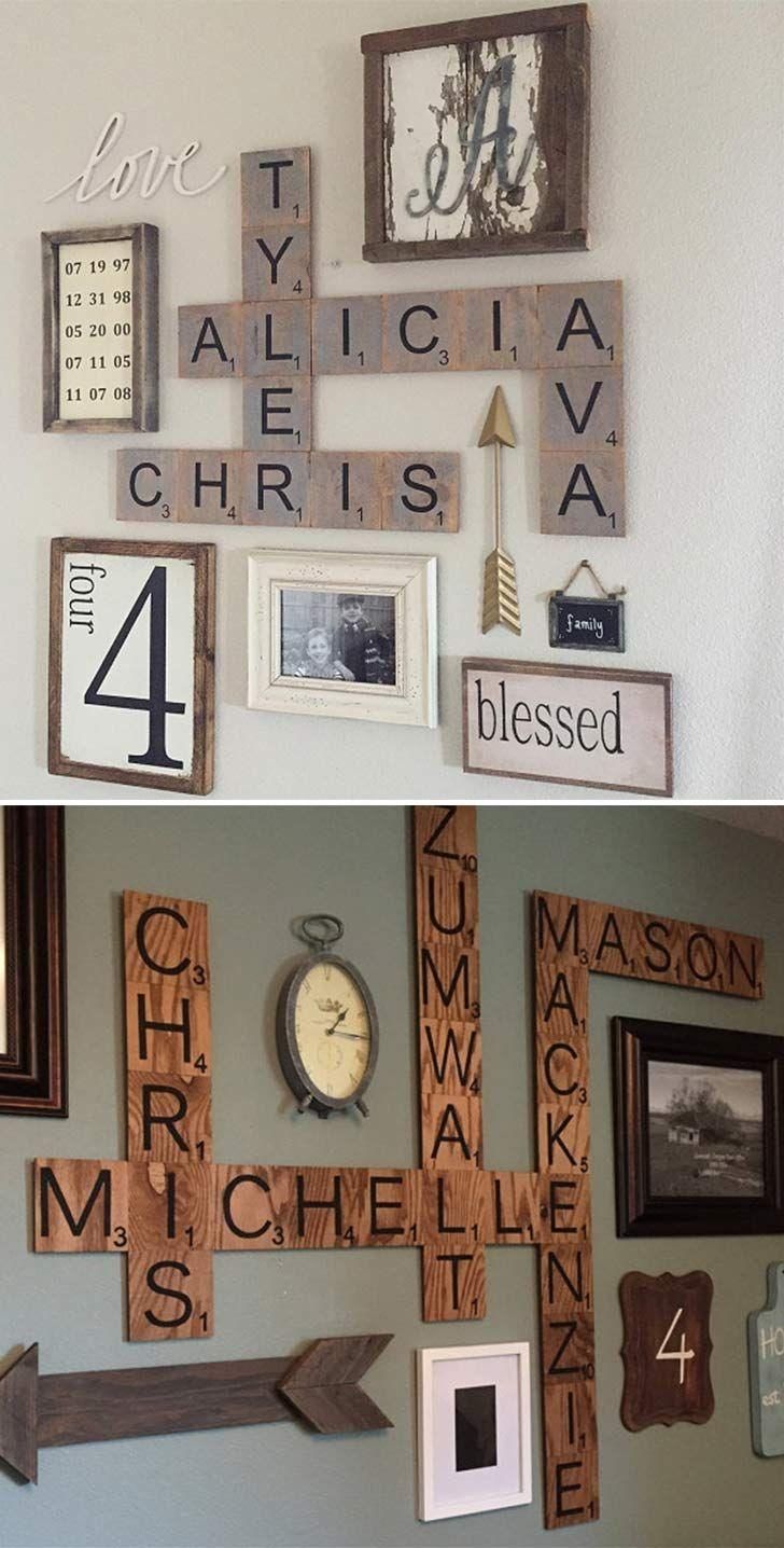 Best 20+ Scrabble Wall Art Ideas On Pinterest | Scrabble Wall With Regard To Family Photo Wall Art (View 15 of 20)