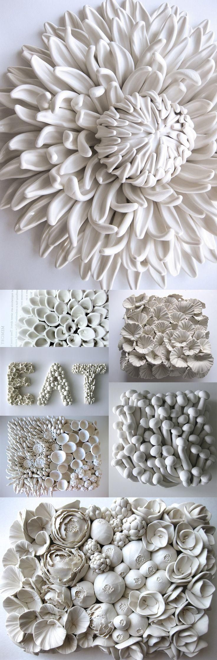Best 25+ Ceramic Flowers Ideas On Pinterest | Clay Flowers, Clay Regarding Ceramic Flower Wall Art (View 4 of 20)