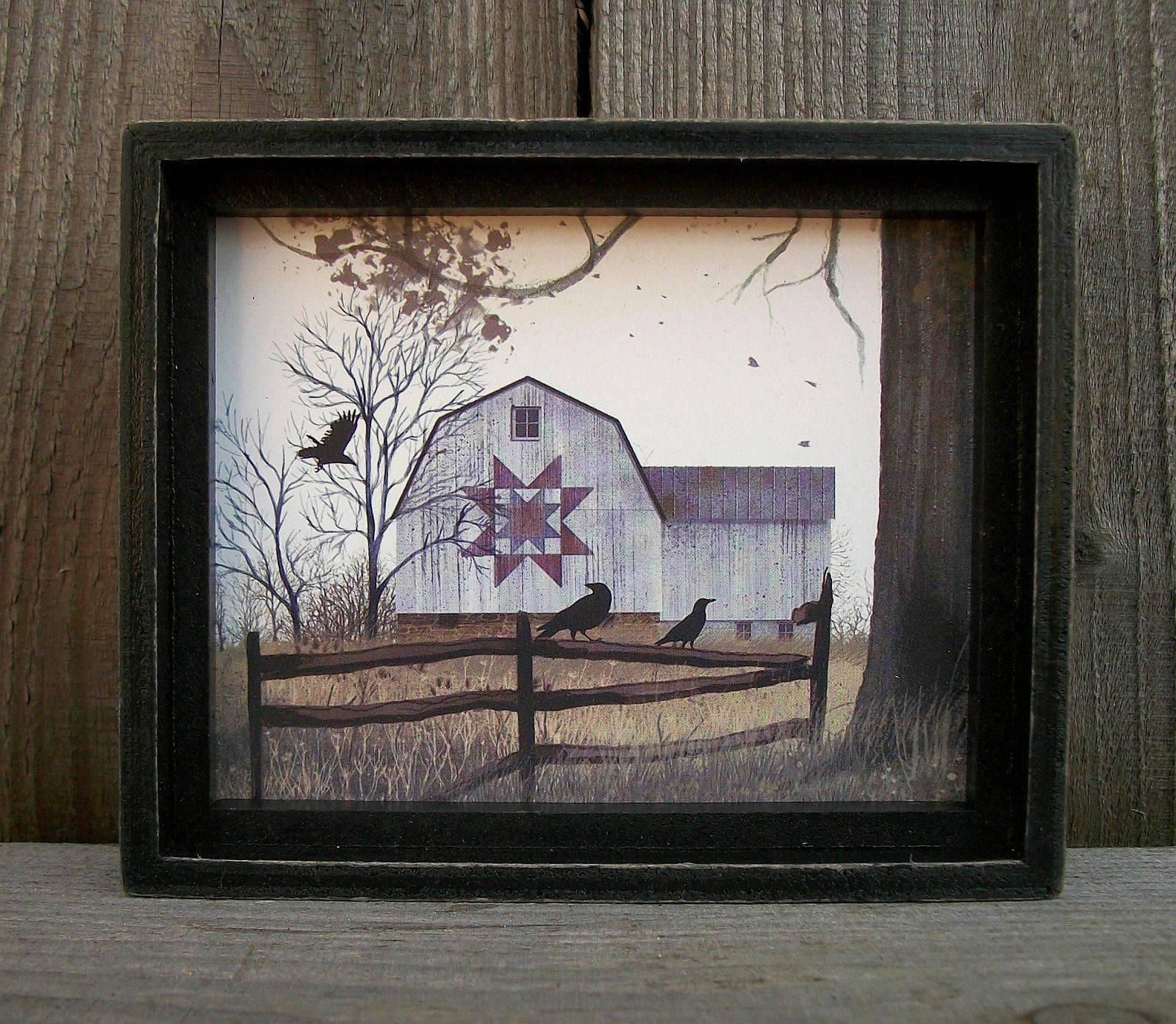 Billy Jacobs Mini Rustic Framed Picture/shelf Sitter Primitive Throughout Billy Jacobs Framed Wall Art Prints (Photo 1 of 20)