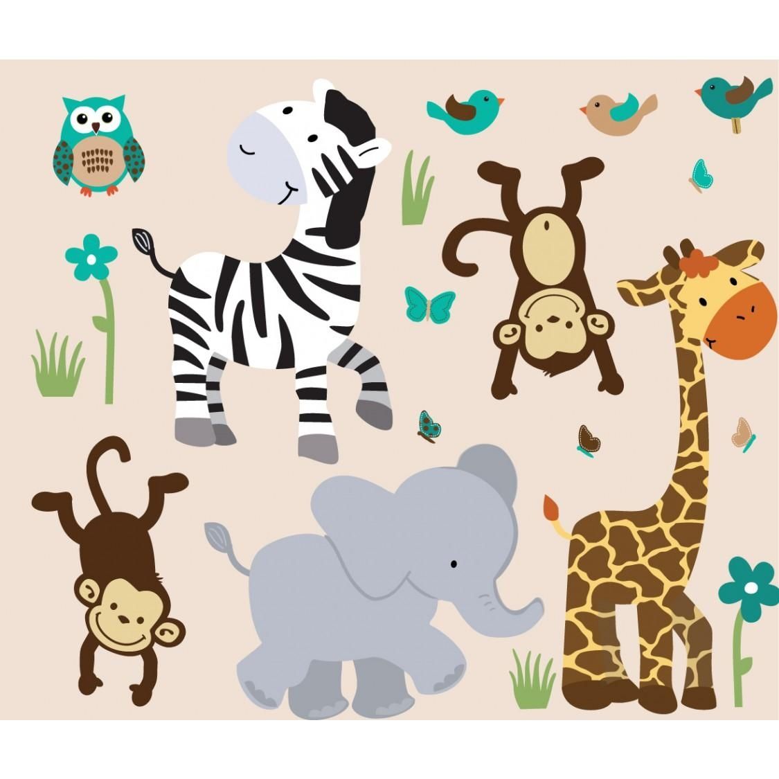Buy Safari Wall Decals And Safari Wall Art To Create Your Own Mural (View 5 of 20)
