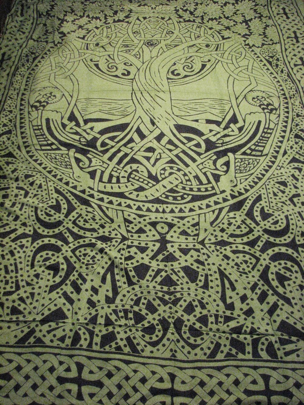 Celtic Tree Of Life Infinity Knot Druid Pagan Tapestry Wall For Celtic Tree Of Life Wall Art (Photo 20 of 20)