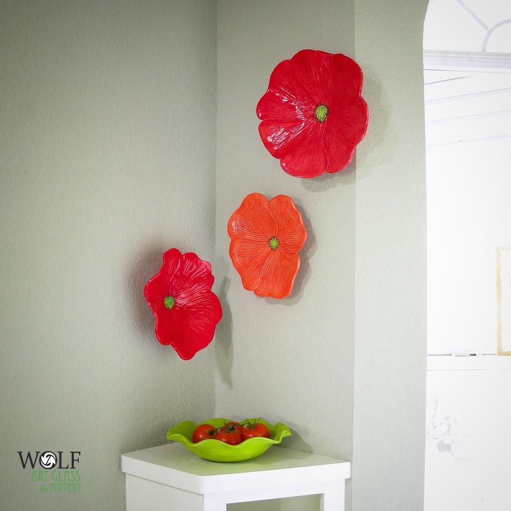 Ceramic Wall Art – Fk Digitalrecords Inside Ceramic Flower Wall Art (Photo 19 of 20)
