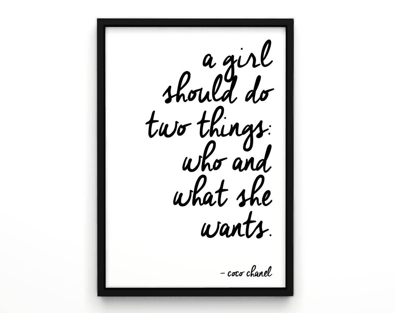 Chanel Wall Decor Coco Chanel Quotes Chanel Poster Wall In Chanel Wall Decor (View 14 of 20)