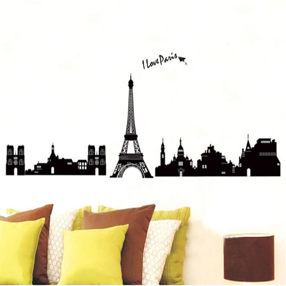 Compare Prices On Vinyl Wall Art Paris  Online Shopping/buy Low With Regard To Paris Vinyl Wall Art (View 1 of 20)