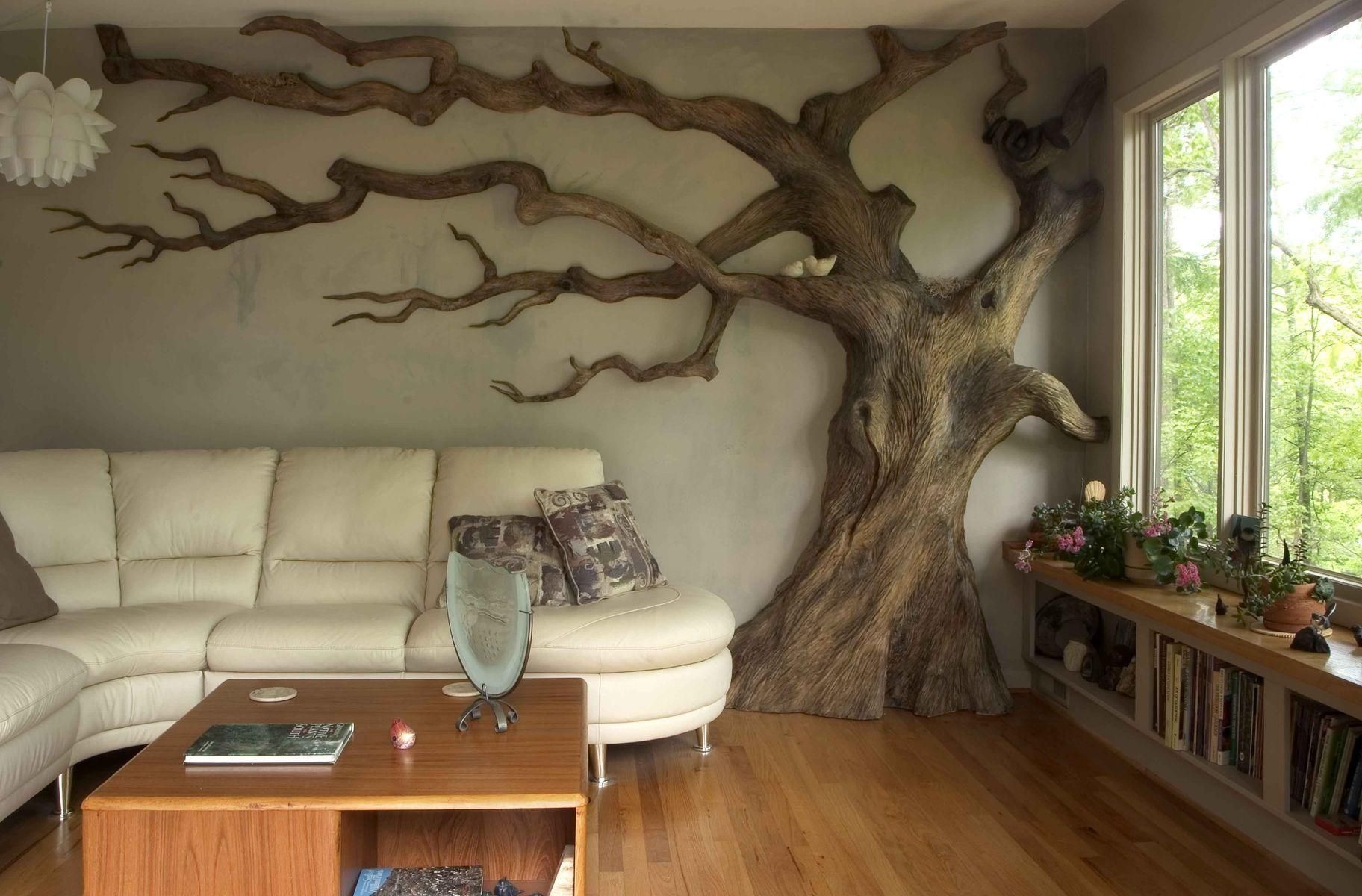 Custom Made Carved Wall Art/sculpturechrysalis Woodworks Regarding Tree Wall Art Sculpture (View 4 of 20)