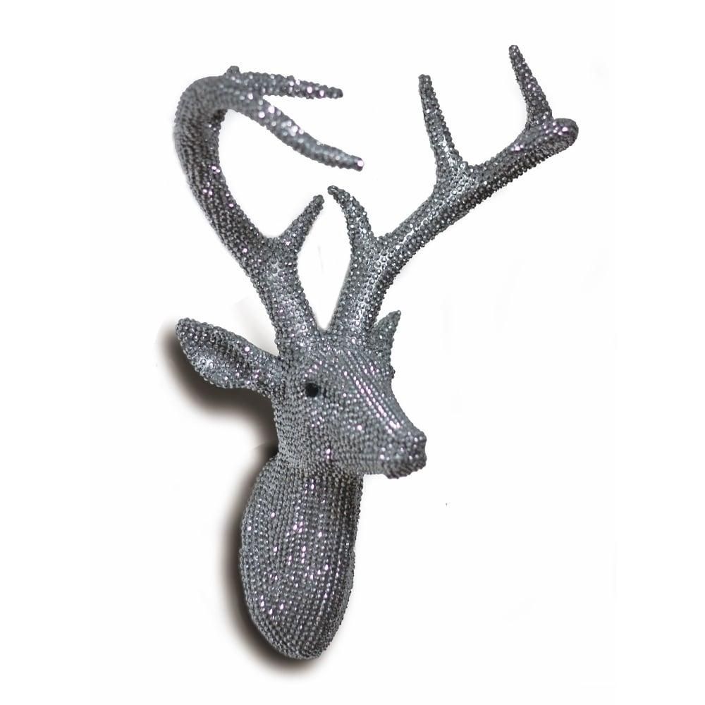 Diamante Diamond Wall Mounted Deer Stag Head 3d Resin Wall Art 62 9896 Throughout Stag Wall Art (View 20 of 20)