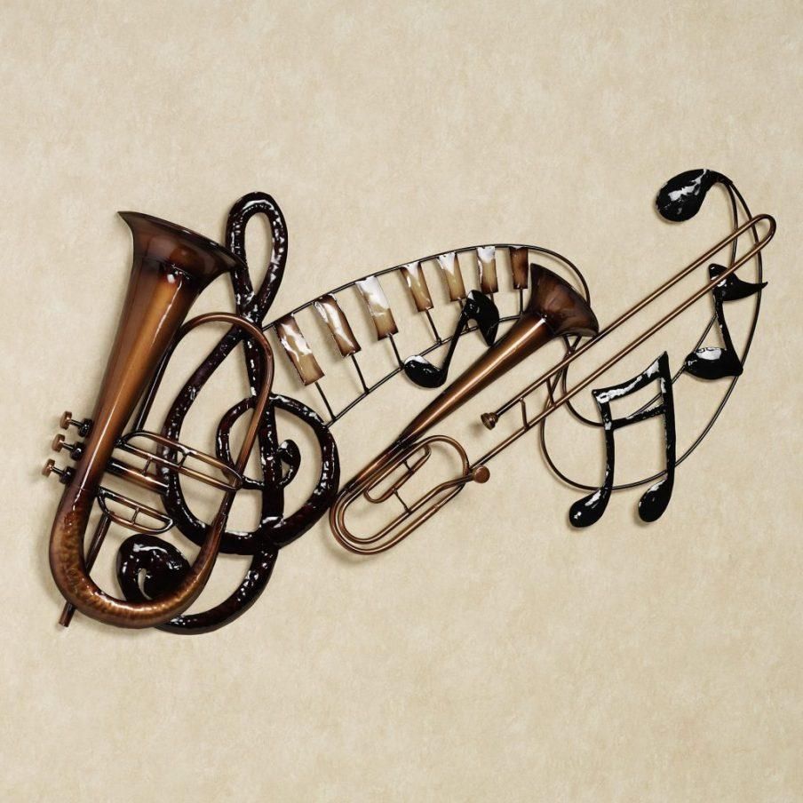Excellent Music Notes Metal Wall Art Music Inspires Tin Sign Wall Within Guitar Metal Wall Art (View 6 of 20)