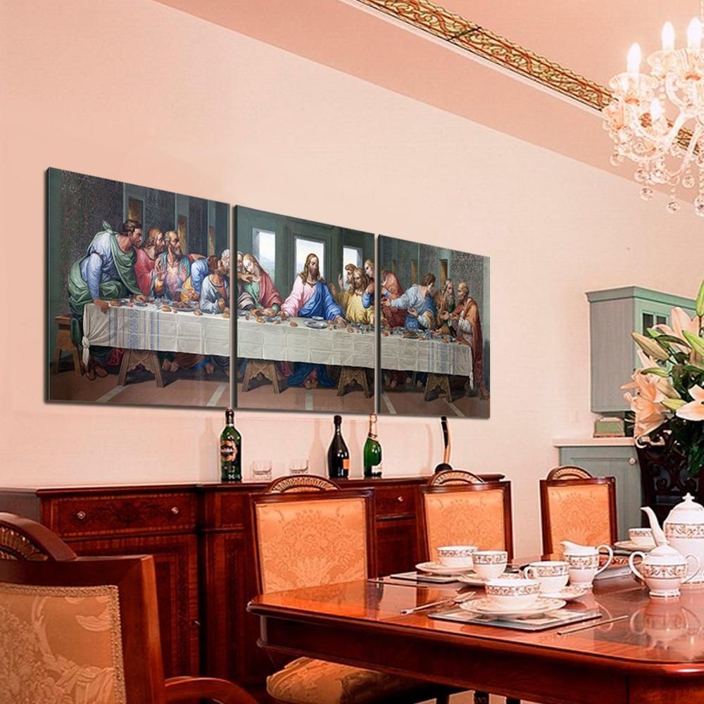 Furinno 20 In. X 60 In. "last Supper" Printed Canvas Wall Art With Regard To The Last Supper Wall Art (Photo 3 of 20)