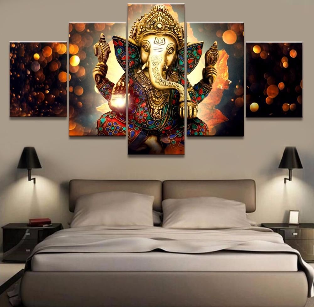 Ganesh Wall Art Promotion Shop For Promotional Ganesh Wall Art On Throughout Ganesh Wall Art (View 14 of 20)