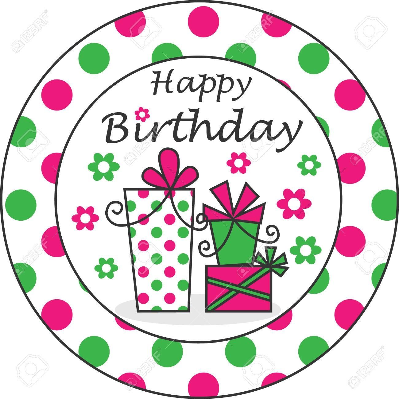 Happy Birthday Banners Wall Decorations Royalty Free Cliparts With Regard To Happy Birthday Wall Art (View 20 of 20)