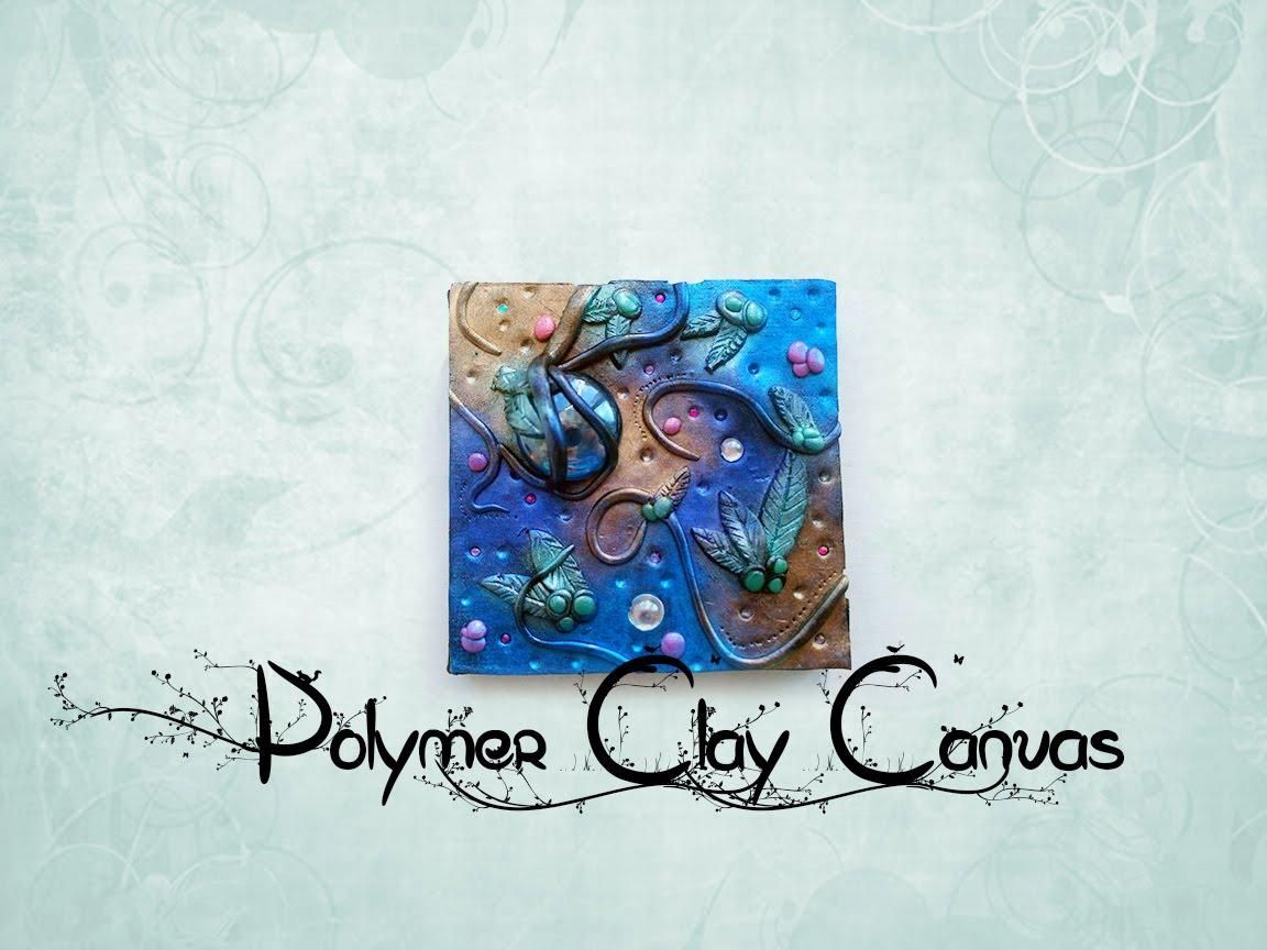 How To Make Pretty Polymer Clay Canvas Tutorial – Youtube Intended For Polymer Clay Wall Art (View 15 of 20)