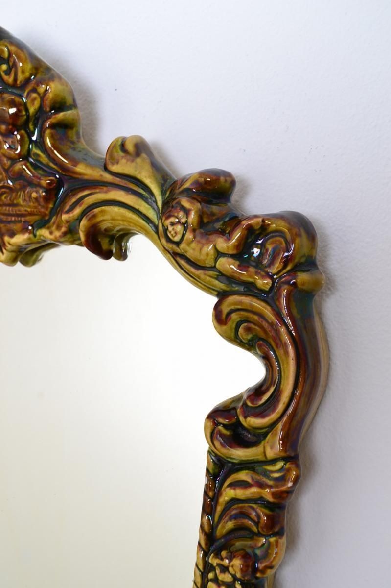 Italian Ceramic Angel Wall Mirror, 1950s For Sale At Pamono Pertaining To Italian Ceramic Wall Art (View 17 of 20)