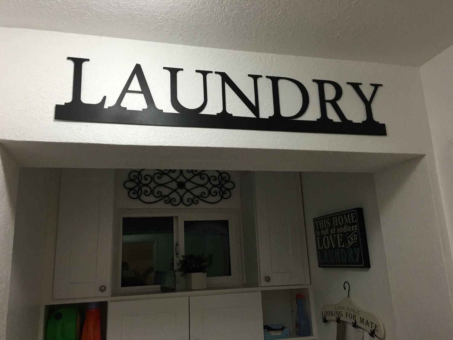 Laundry Sign – Metal Laundry – Home Decor – Laundry Room Decor With Regard To Laundry Room Wall Art (View 15 of 20)