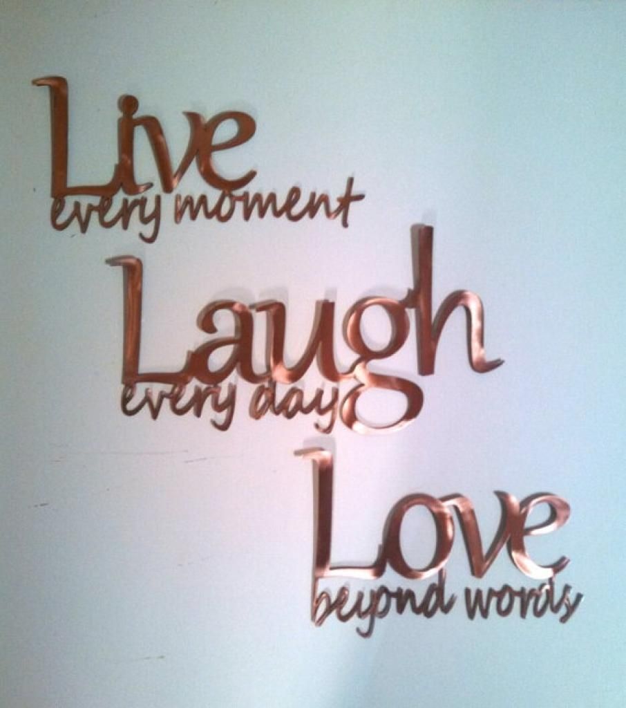 Live Laugh Love" Inspirational Message Sign Metal Wall Art 26" L Regarding Live Love Laugh Metal Wall Decor (View 4 of 20)