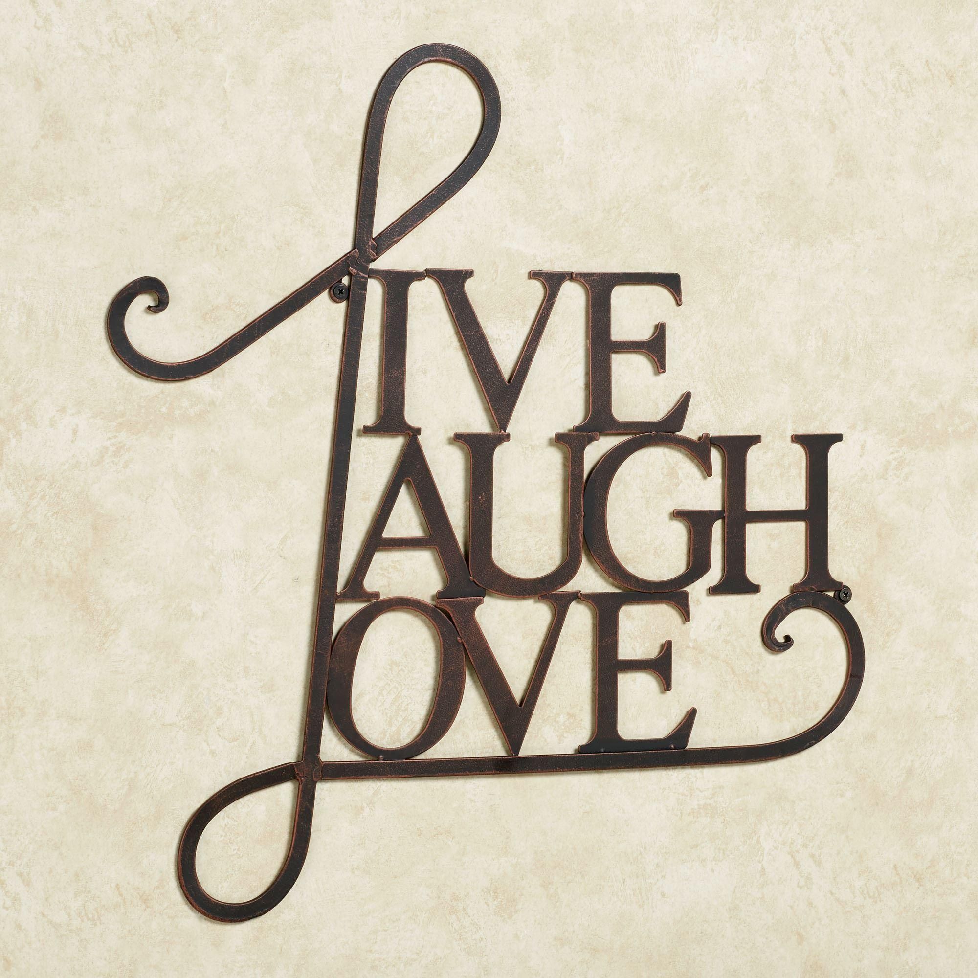 Live Laugh Love Metal Word Wall Art In Live Laugh Love Wall Art Metal (View 3 of 20)