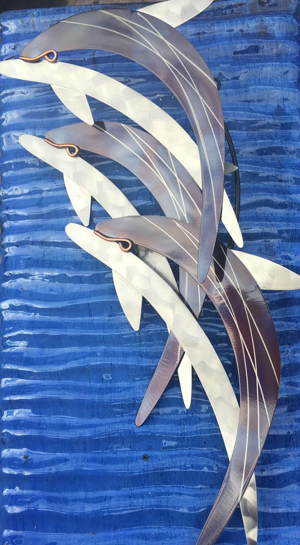Metal Sculpture Wall Art In Naples Florida – Pottery As Art Within Dolphin Metal Wall Art (View 15 of 20)