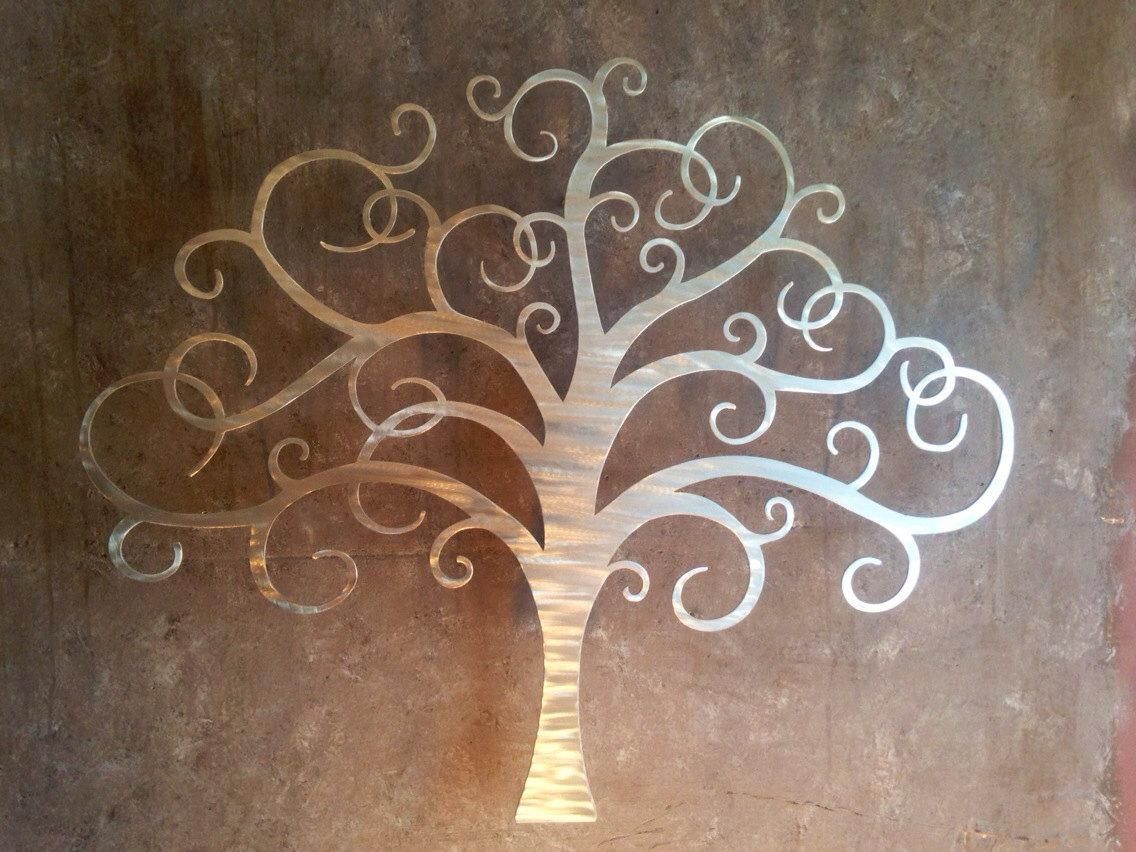 Metal Tree Wall Decor | Roselawnlutheran For Large Metal Art (View 10 of 20)