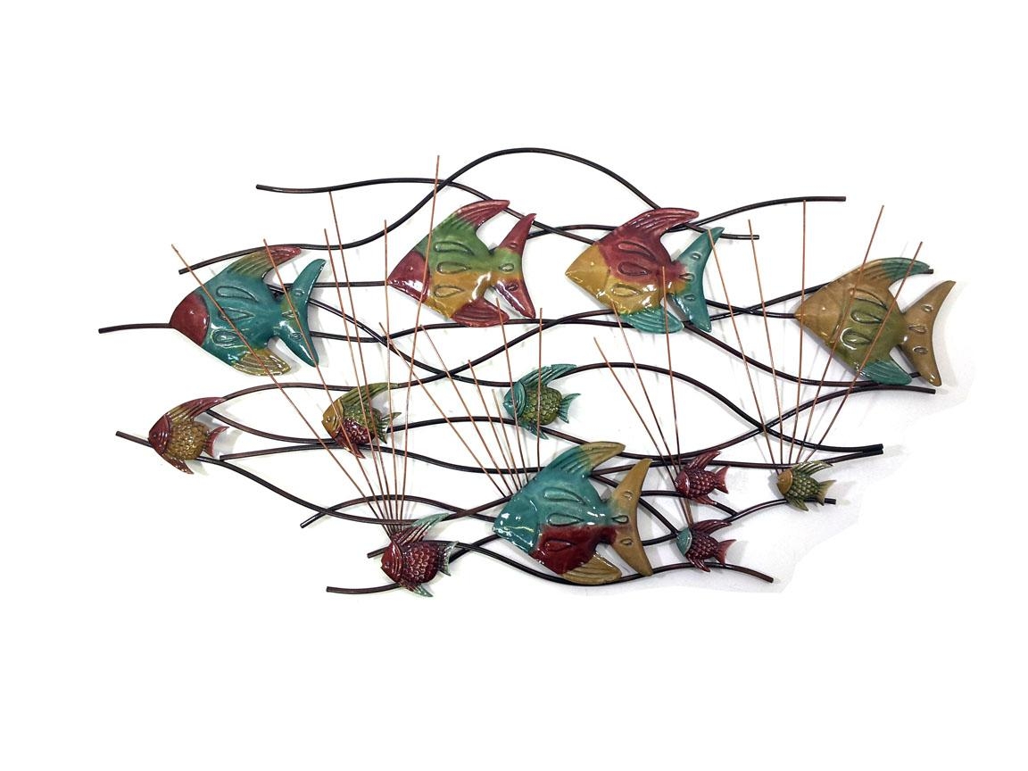 Metal Wall Art Fish | Wallartideas Throughout Fish Shoal Metal Wall Art (Photo 1 of 20)