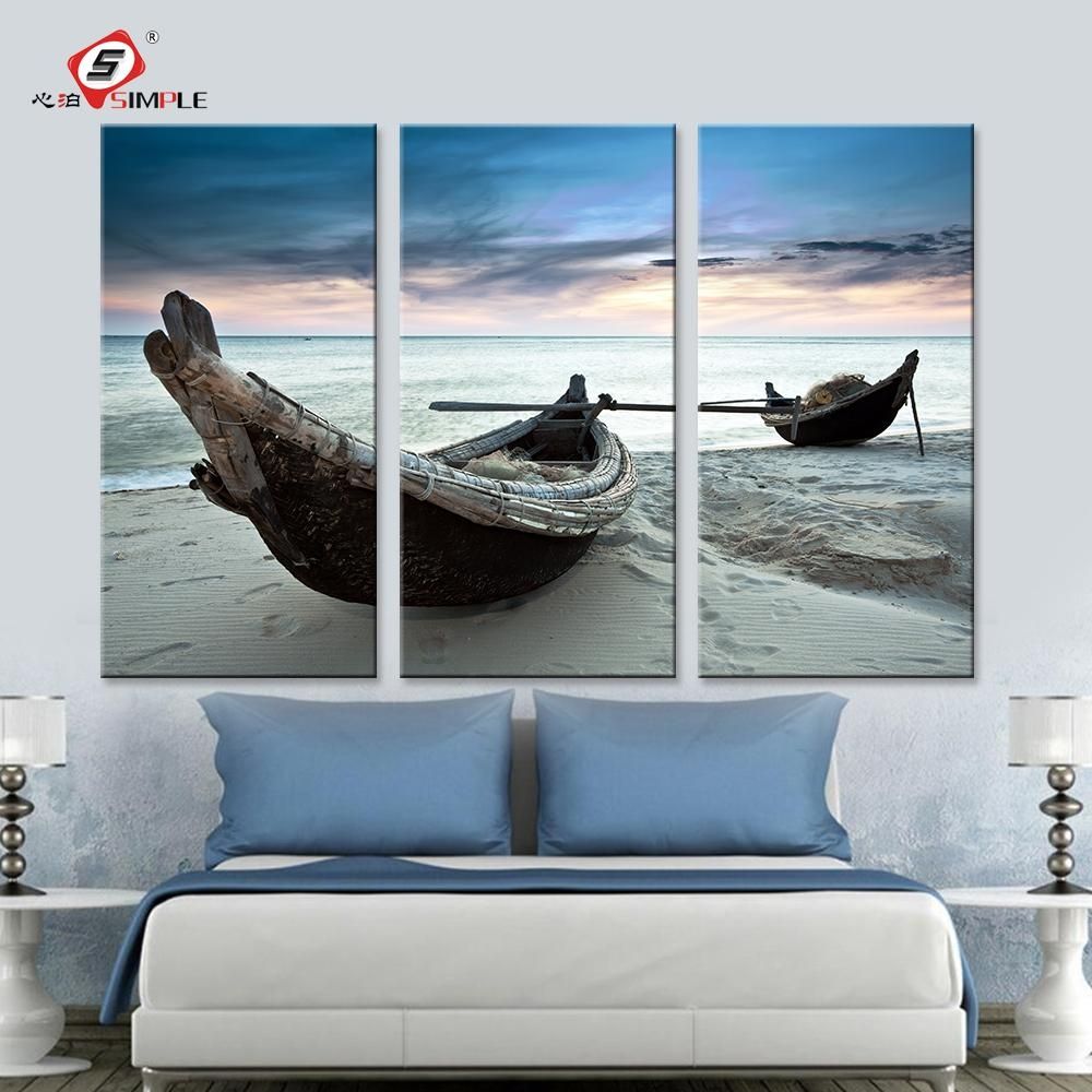 Online Get Cheap Art Wall Canvas  Aliexpress | Alibaba Group For Boat Wall Art (View 16 of 20)