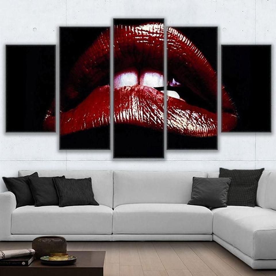 Online Get Cheap Lips Wall Art  Aliexpress | Alibaba Group Throughout Modular Wall Art (Photo 9 of 20)