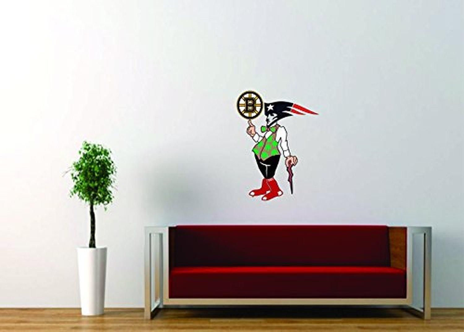 Online Store: Large Boston Fan Sports, Bruins, Patriots, Celtics With Regard To Red Sox Wall Decals (View 11 of 20)