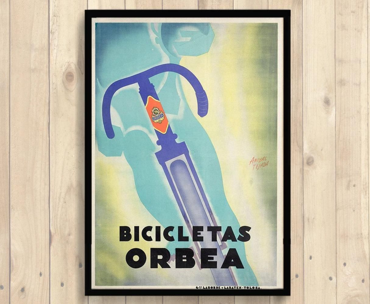 Orbea Bicycle Print Orbea Poster Cycling Poster Bike Wall Within Cycling Wall Art (View 13 of 20)