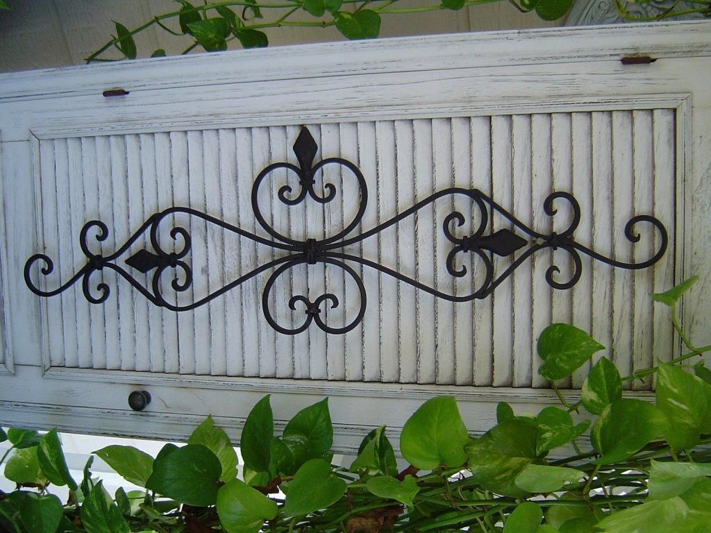 Outdoor Wall Decor Wrought Iron Pictures – Home Furniture Ideas Intended For Faux Wrought Iron Wall Art (View 20 of 20)