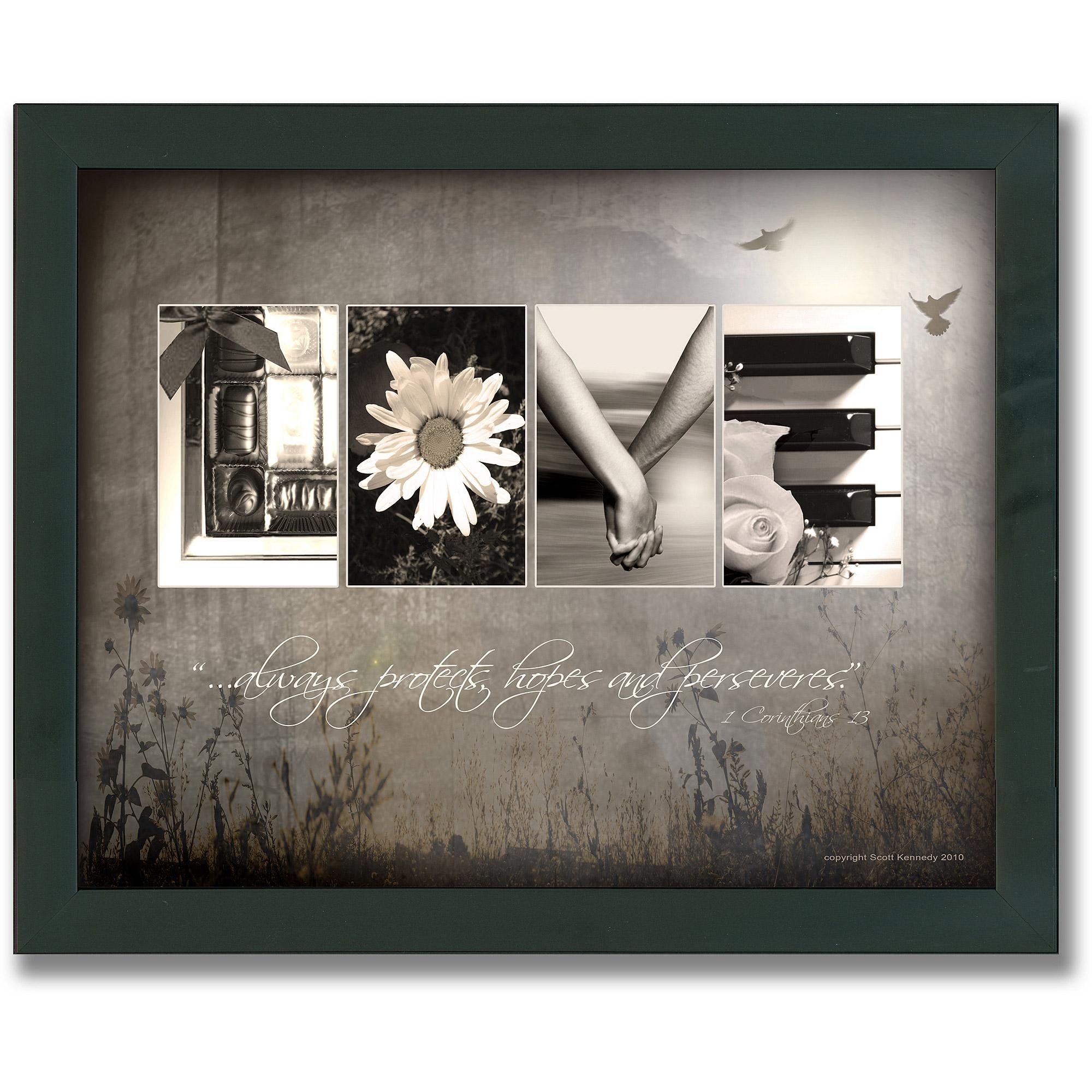 Personal Prints Love Letters Framed Canvas Wall Art – Walmart For Walmart Framed Art (Photo 1 of 20)