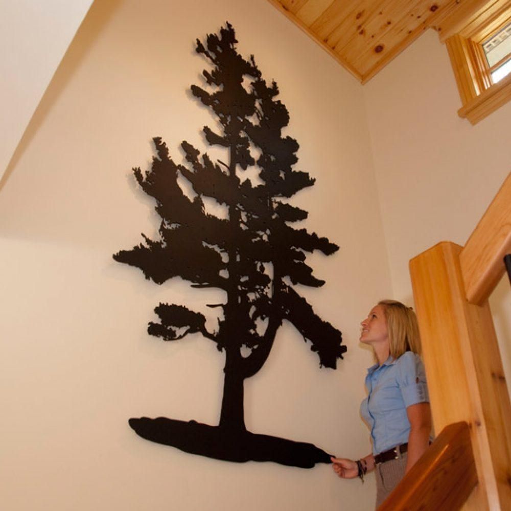 Pine Tree – Custom Laser Cut Metal Art | Railingart For Pine Tree Wall Art (View 9 of 20)