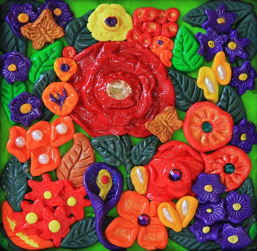 Polymer Clay Flowers Wall Art Photographdonna Haggerty With Polymer Clay Wall Art (View 12 of 20)