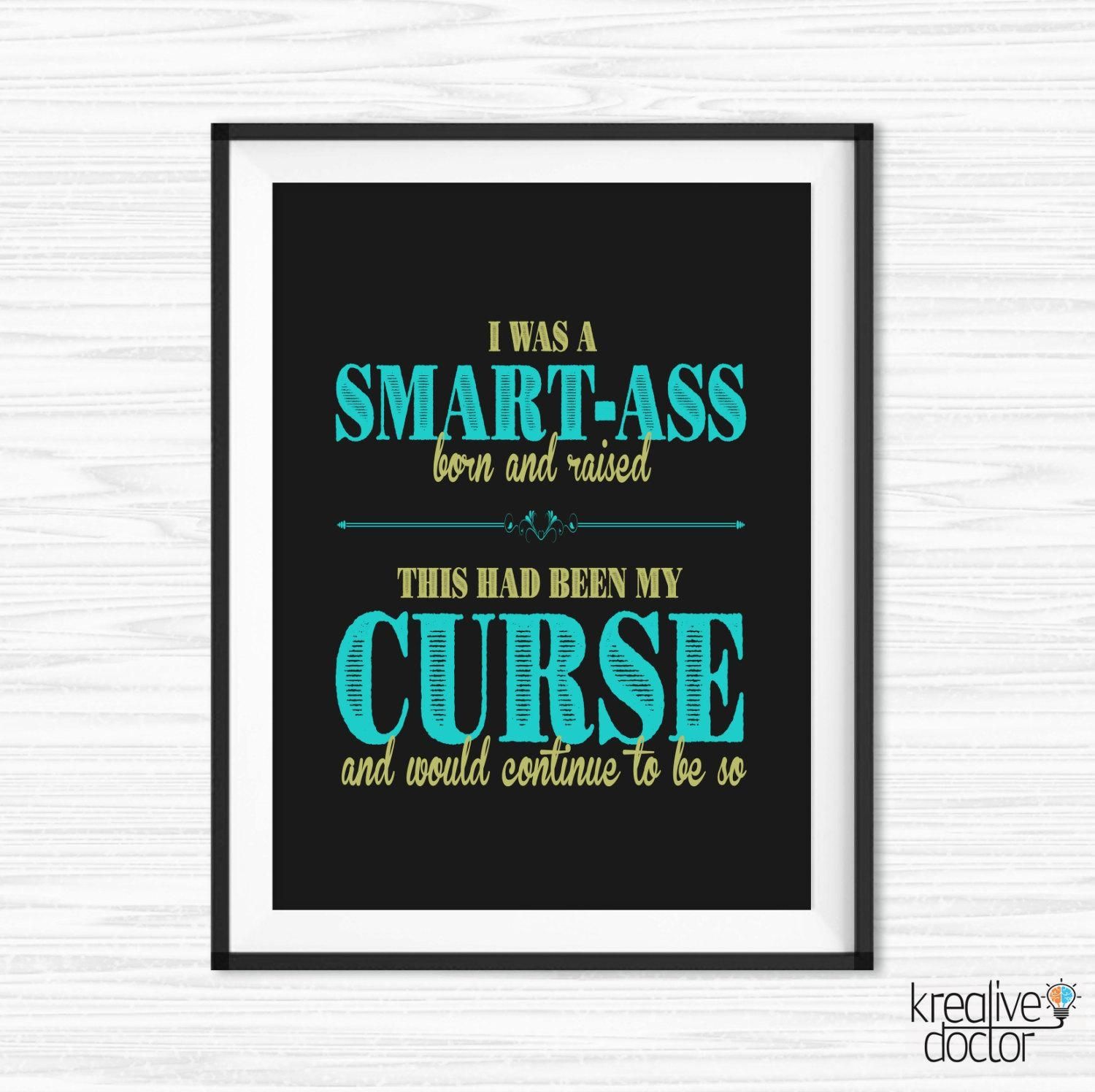 Popular Items For Teen Room Wall Art On Etsy Funny Quote Prints Within Wall Art For Teens (Photo 17 of 20)