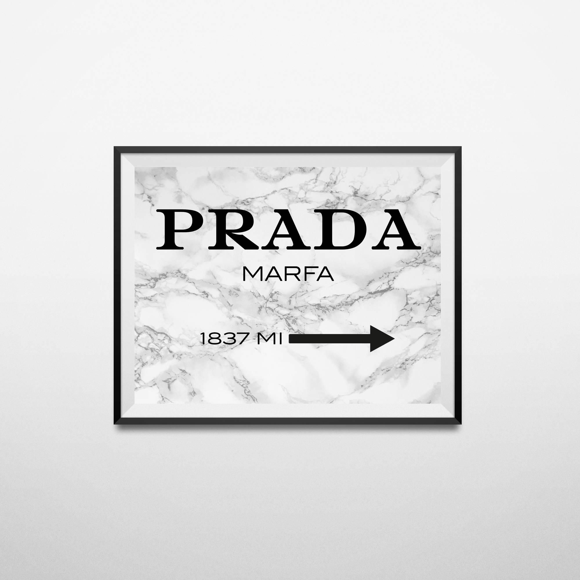 Prada, Prada Marble, Prada Wall Art, Fashion Print, Prada Marfa Throughout Prada Wall Art (View 13 of 20)